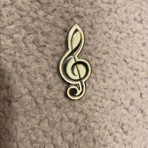 Treble Clef Music Pin